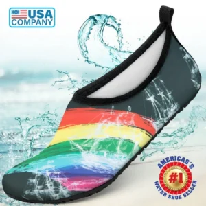 Bergman Kelly Mens and Womens Water Shoes (M 5-10; W 7-12), Aqua Socks, Barefoot Skin Shoes for Water Sports Beach Pool Yoga Surf US Casual Shoes