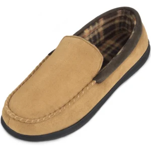 Bergman Kelly USA Mens Memory Foam Loafer Slippers (Prof Collection)